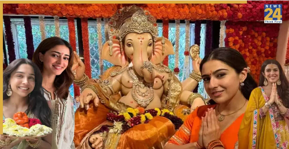 बॉलीवुड सितारों ने गणेश चतुर्थी का धूमधाम से मनाया