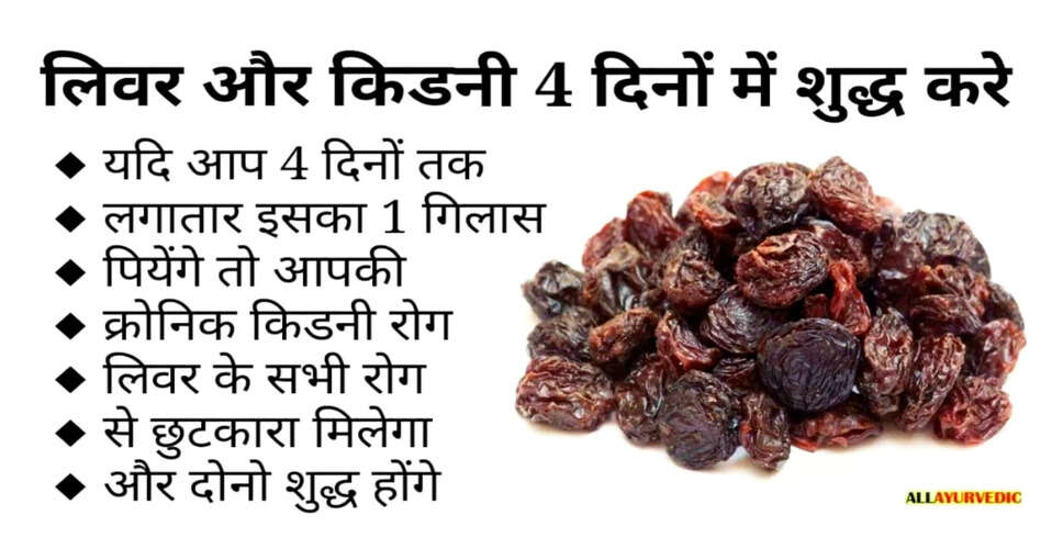 किडनी और लिवर के स्वास्थ्य के लिए धनिया और किशमिश का पानी