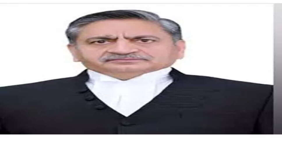 जम्मू-कश्मीर और लद्दाख उच्च न्यायालय के लिए न्यायाधीश संजीव कुमार की नियुक्ति