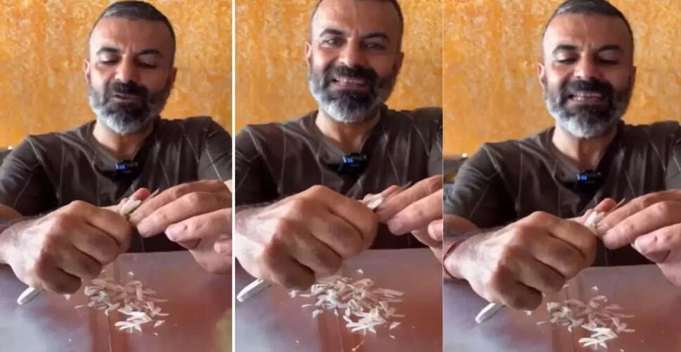 बादाम काटने की अद्भुत कला: एक मिनट में 450 टुकड़े