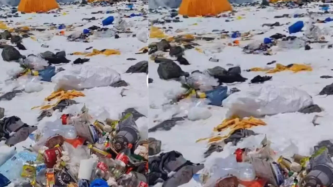 माउंट एवरेस्ट पर बढ़ता कचरा: पर्यावरणीय संकट का संकेत