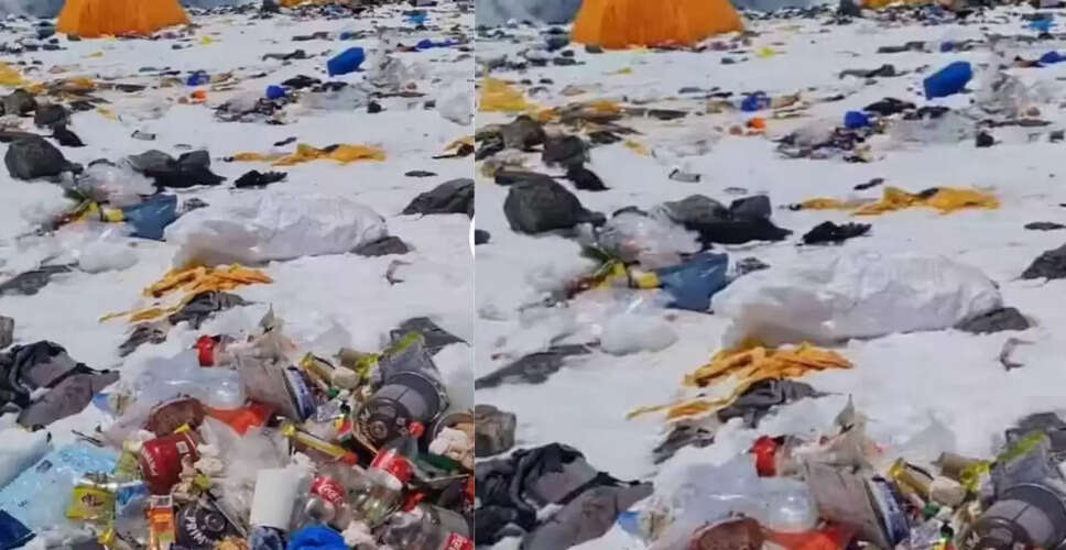 माउंट एवरेस्ट पर बढ़ता कचरा: पर्यावरणीय संकट का संकेत