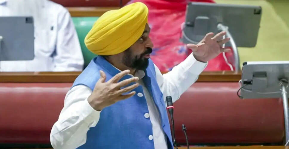 पंजाब के मुख्यमंत्री भगवंत मान पर नशे में विधानसभा पहुंचने का आरोप