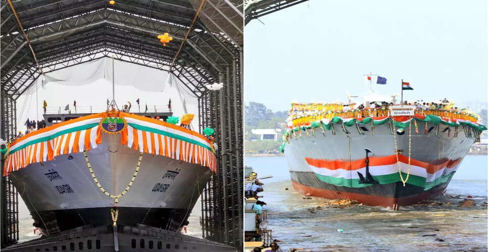 भारतीय नौसेना ने INS उदयगिरी और INS हिमगिरी का किया कमीशन