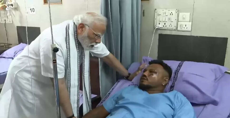 PM Modi Visits Ahmedabad Hospital to Meet Air India Crash Survivor