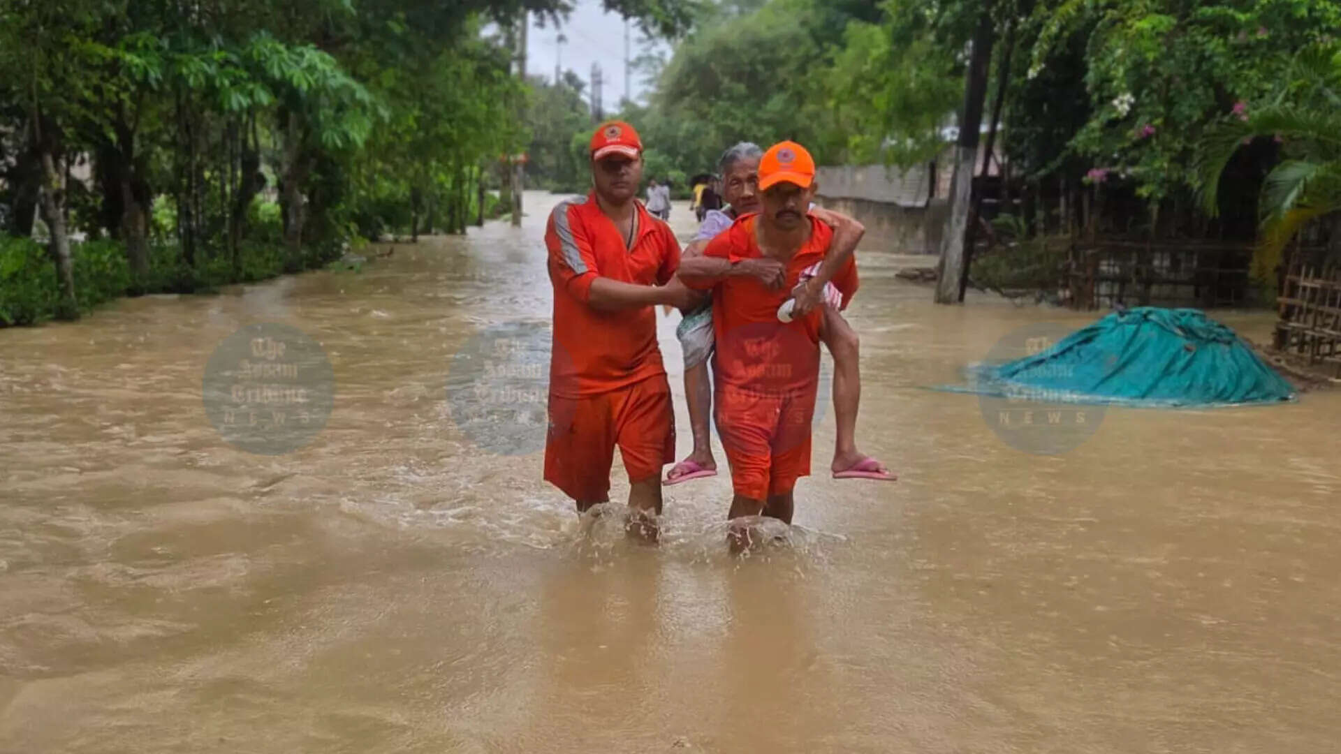 असम में बाढ़ राहत कार्य: NDRF और SDRF की निरंतर प्रयास