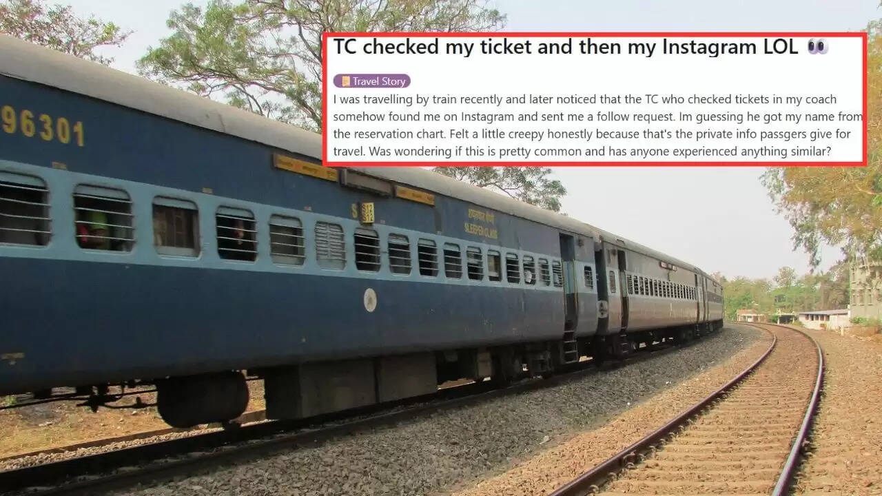 ट्रेन यात्रा में लड़की के साथ हुई अजीब घटना, टीटीई ने भेजा इंस्टाग्राम पर फॉलो रिक्वेस्ट