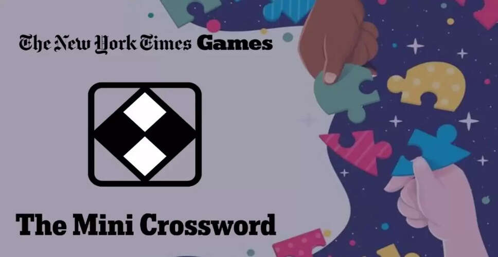NYT Mini Crossword Solutions and Clues for June 10, 2025