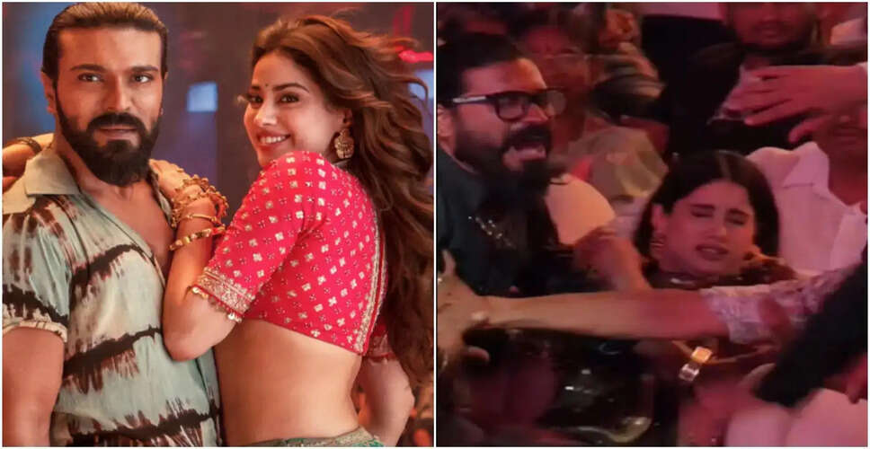 राम चरण और जान्हवी कपूर की फिल्म 'पेड्डी' का प्रमोशन, सुरक्षा पर उठे सवाल