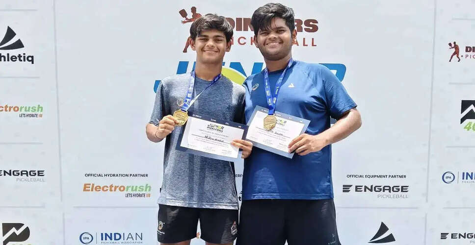 अर्जुन सिंह ने जूनियर पिकलबॉल चैंपियनशिप में डबल खिताब जीता