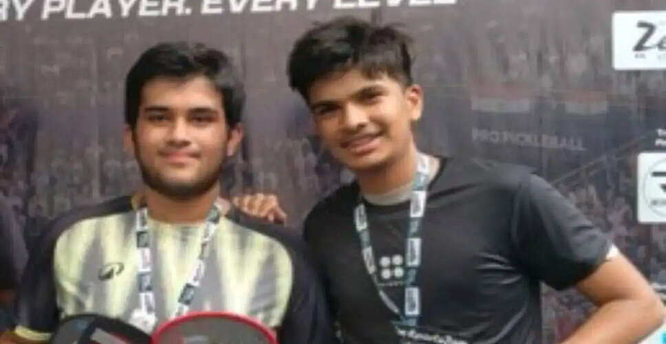 कोलकाता ओपन में हरशमन और निकुंज ने जीता अंडर-18 डबल्स खिताब