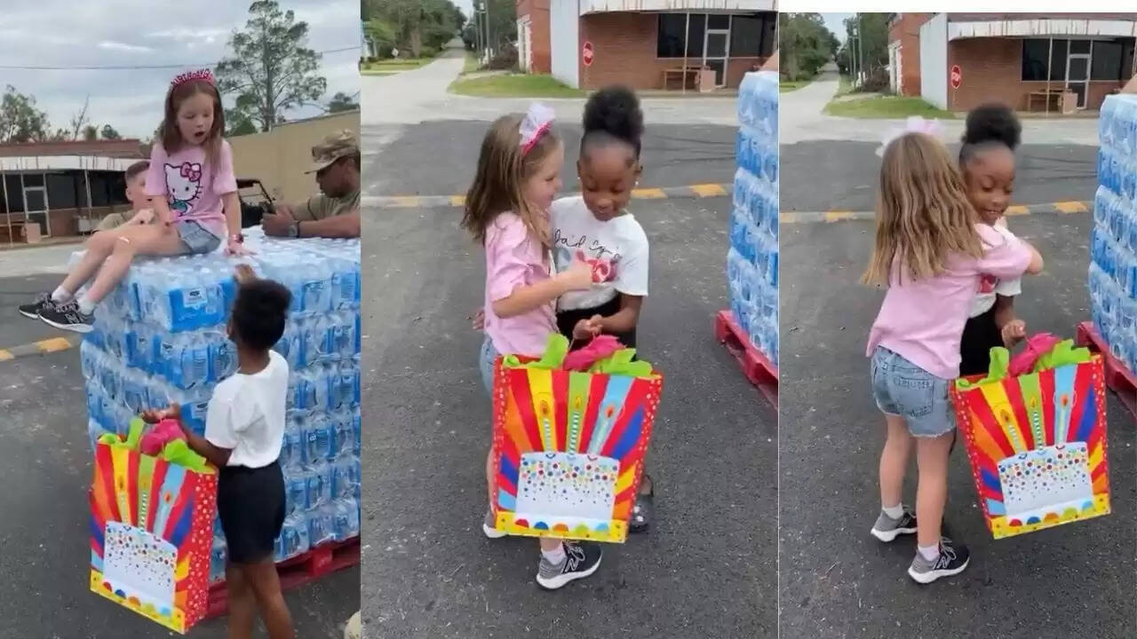 सच्ची दोस्ती का अनमोल पल: बच्चियों का दिल छू लेने वाला वीडियो