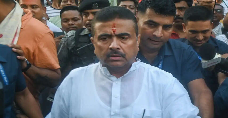 भाजपा नेता सुवेंदु अधिकारी ने चंद्रनाथ रथ की हत्या पर जताया दुख