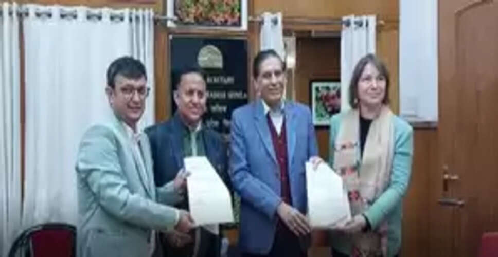 प्राकृतिक आपदाओं के मद्देनजर सुक्खू सरकार ने फ्रांस की कंपनी के साथ किया एमओयू साइन