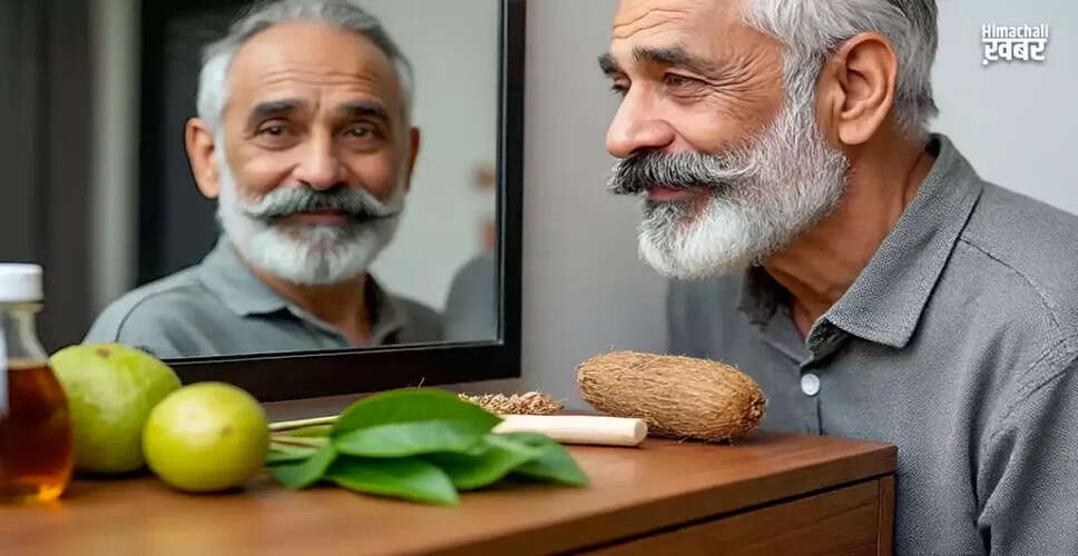 दाढ़ी और मूंछों के सफेद होने के कारण और घरेलू उपाय