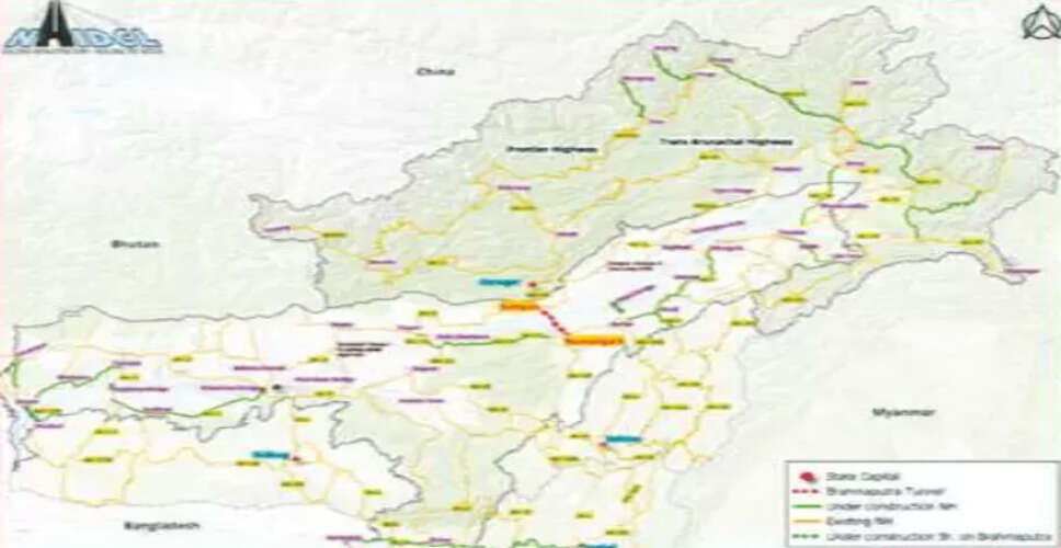गोहपुर से नुमालिगढ़ के लिए प्रस्तावित अंडरवाटर टनल: यात्रा समय में 95% की कमी