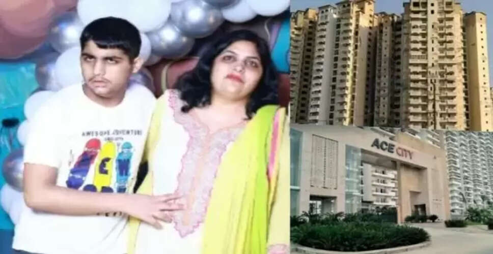 ग्रेटर नोएडा में मां और बेटे की आत्महत्या की घटना से हड़कंप
