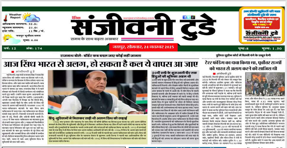 आज का अखबार: 24 नवंबर 2025 का विशेष संस्करण