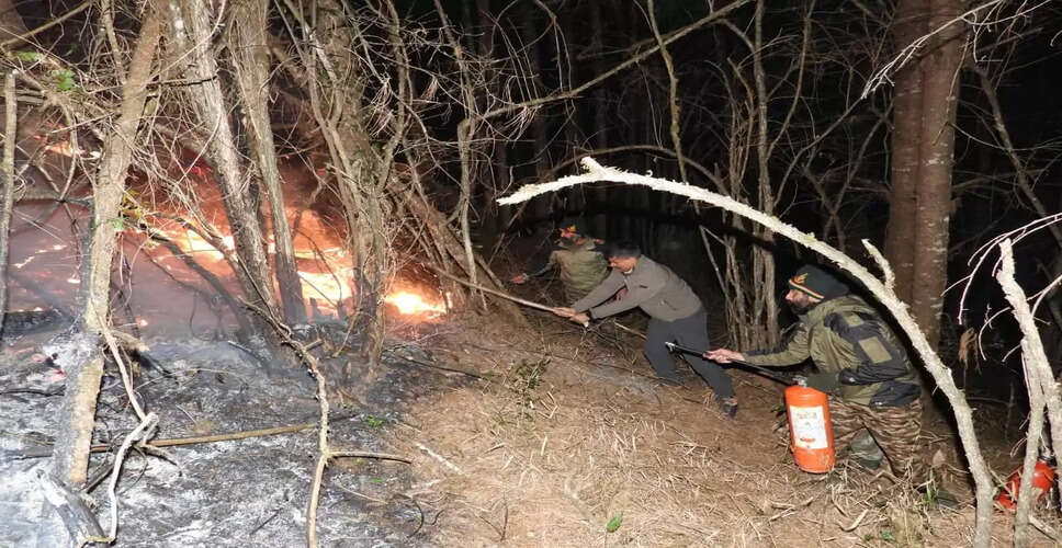 भारतीय वायुसेना और सेना ने अरुणाचल प्रदेश में जंगल की आग पर काबू पाया