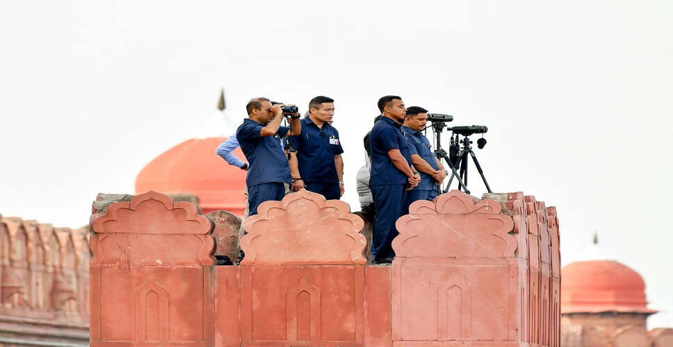 दिल्ली में स्वतंत्रता दिवस समारोह के लिए सुरक्षा उपायों की तैयारी
