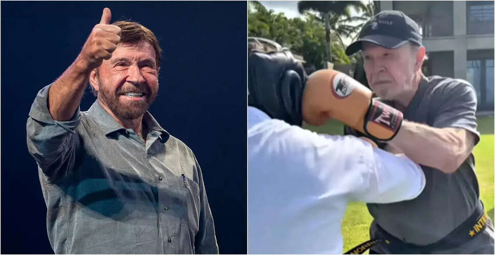 हॉलीवुड के दिग्गज चक नॉरिस का निधन, 86 वर्ष की आयु में दुनिया को कहा अलविदा