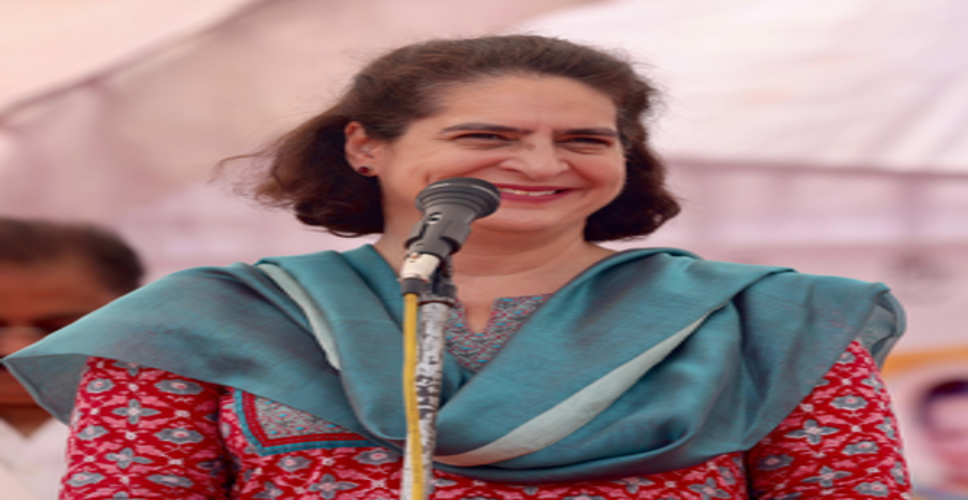 कांग्रेस ने लागू की खाद्य सुरक्षा योजना, इसी कारण मिल रहा राशन : प्रियंका गांधी