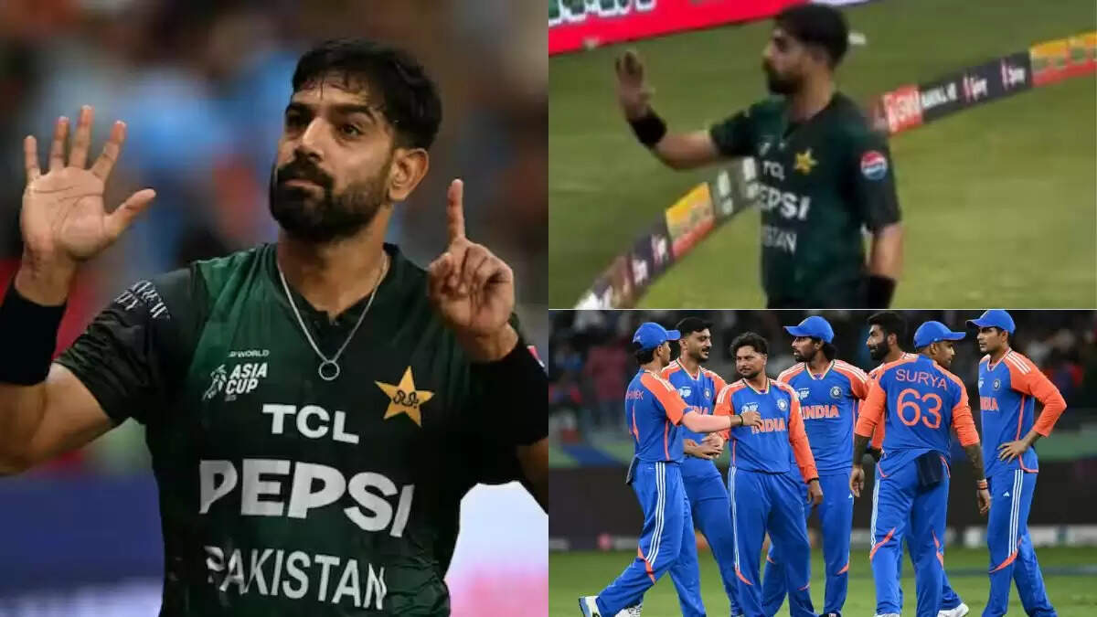 एशिया कप में हारिस रउफ़ की विवादास्पद हरकत, टीम इंडिया के फैंस को चिढ़ाया