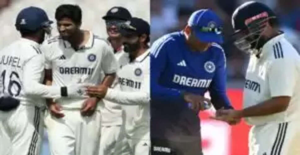 ऋषभ पंत चौथे टेस्ट से बाहर, साईं सुदर्शन को मिल सकता है मौका