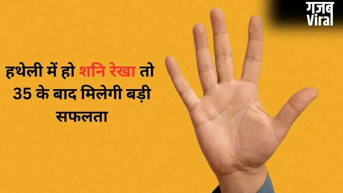 हस्तरेखा में शनि रेखा: सफलता का संकेत और इसके प्रभाव
