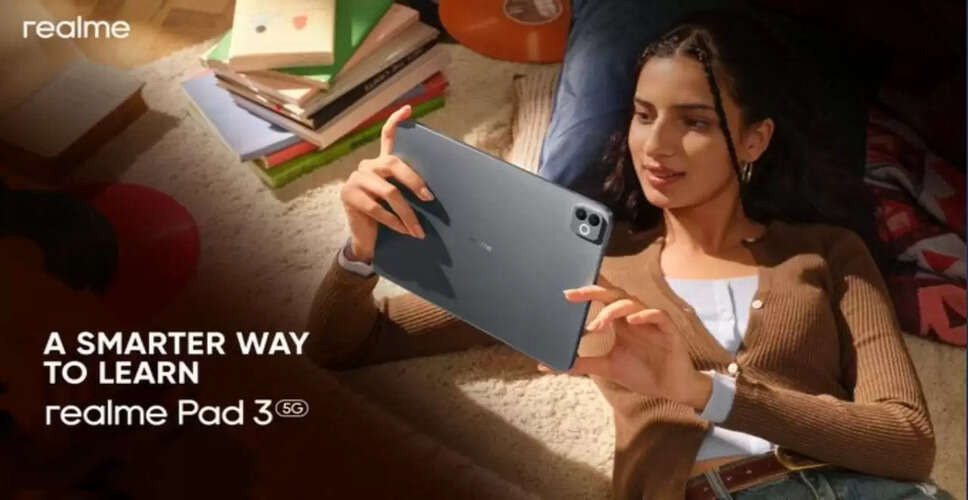 Realme Pad 3 5G: भारत में लॉन्च की तारीख और विशेषताएँ