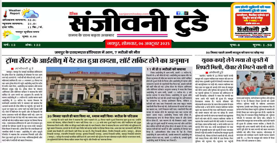 आज का अख़बार: 6 अक्टूबर 2025 का विशेष संस्करण