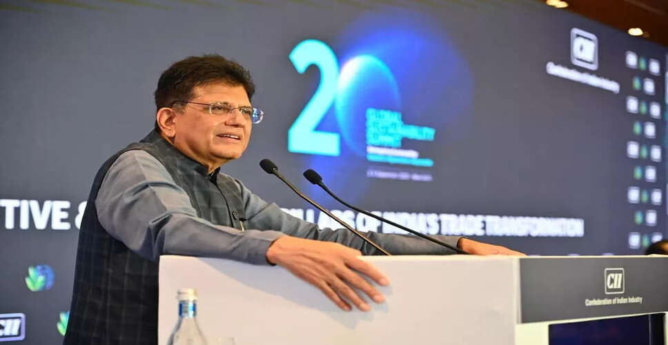 भारत की स्थिरता प्रतिबद्धताओं में G20 में उत्कृष्टता: पीयूष गोयल