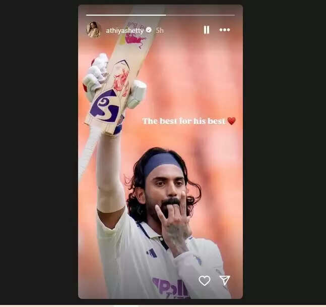 अथिया शेट्टी का केएल राहुल की सेंचुरी पर प्यार भरा रिएक्शन