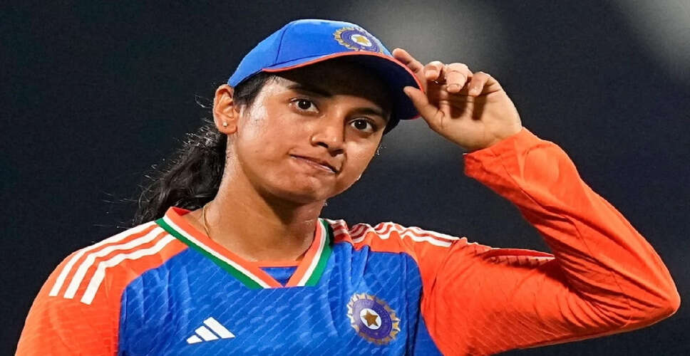 स्मृति मंधाना ने इंग्लैंड के खिलाफ शानदार पारी खेलकर टी20 रैंकिंग में तीसरा स्थान हासिल किया