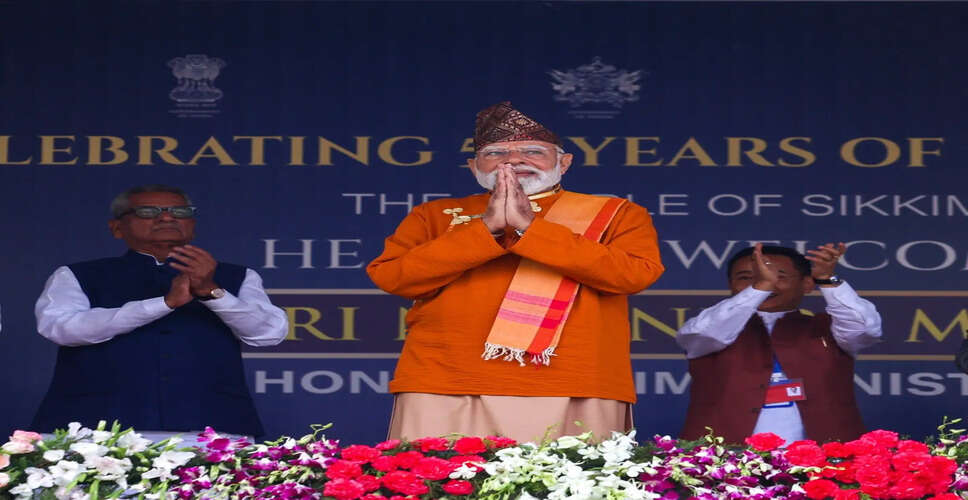 प्रधानमंत्री मोदी ने सिक्किम में पर्यटन को बढ़ावा देने की योजना का किया ऐलान