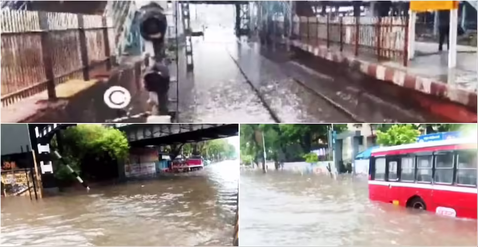 मुंबई में भारी बारिश से जनजीवन प्रभावित, प्रशासन ने जारी किया हाई अलर्ट