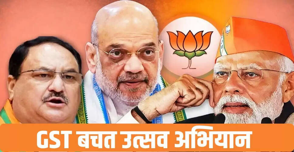 बीजेपी का GST बचत उत्सव: 22 से 29 सितंबर तक पूरे देश में कार्यक्रम