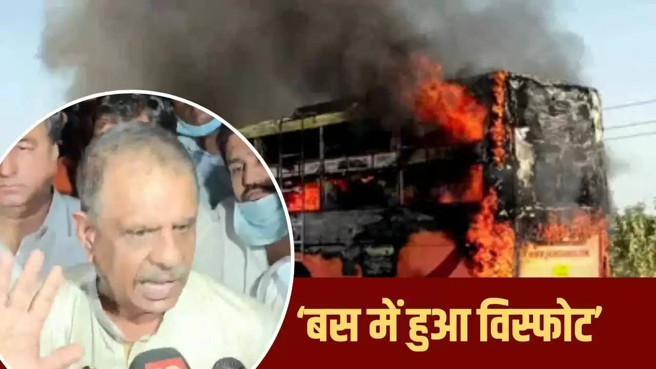 जैसलमेर बस हादसे में 20 यात्रियों की मौत, मंत्री ने जताया दुख