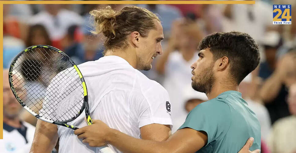 कार्लोस अल्कराज ने ज़्वेरेव को हराकर Cincinnati Open के फाइनल में प्रवेश किया