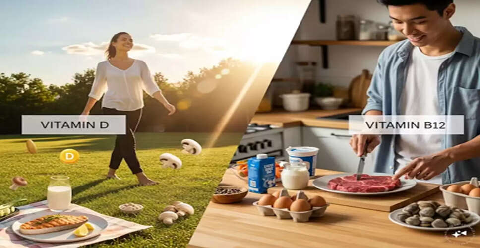 विटामिन D और B12 की कमी: लक्षण और समाधान