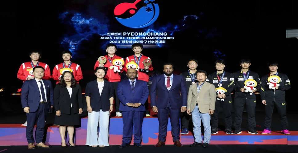 एशियाई टेबल टेनिस में चीन ने सभी सात स्वर्ण पदक जीते
