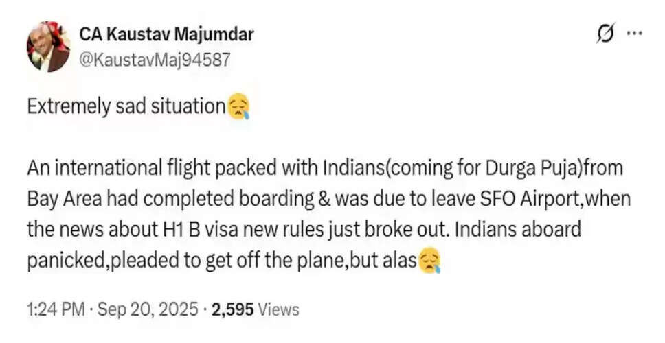 ट्रंप के $100,000 H-1B वीजा शुल्क का प्रभाव: भारत-यूएस उड़ान दरों में उछाल और हवाई अड्डों पर अराजकता
