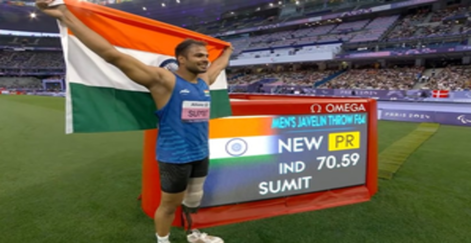 सुमित अंतिल का ऐतिहासिक 'स्वर्ण', पैरा ओलंपिक खेलों में अपने नाम दर्ज किया बड़ा रिकॉर्ड