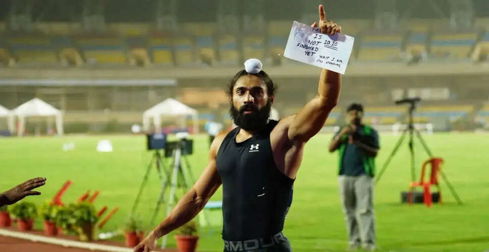 गुरिंदरवीर सिंह ने फेडरेशन कप में 100 मीटर दौड़ में नया राष्ट्रीय रिकॉर्ड बनाया