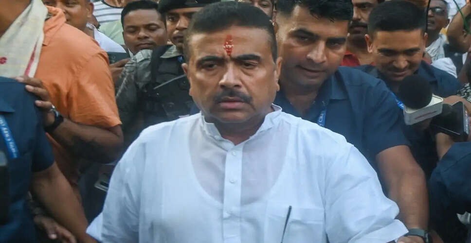 सुवेंदु अधिकारी ने भाबनीपुर सीट बरकरार रखने का लिया निर्णय