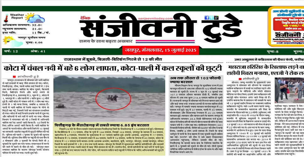 15 जुलाई 2025 का ई-पेपर: आज की प्रमुख खबरें