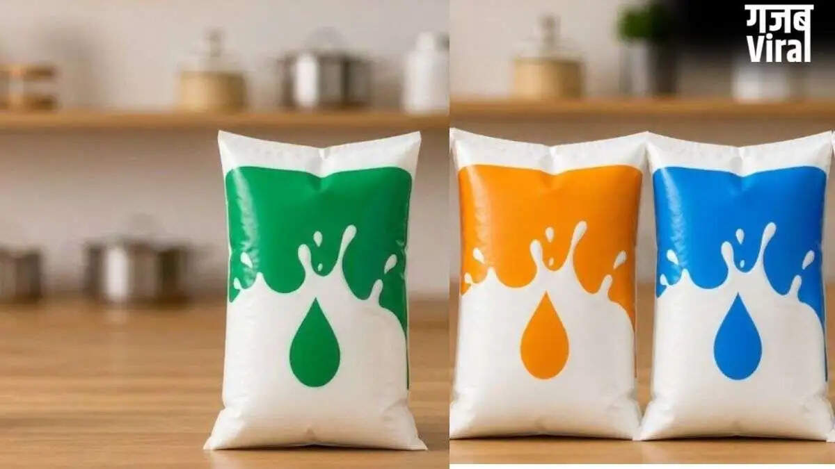दूध के पैकेटों के रंगों का रहस्य: जानें क्या दर्शाते हैं नीला, नारंगी और हरा रंग