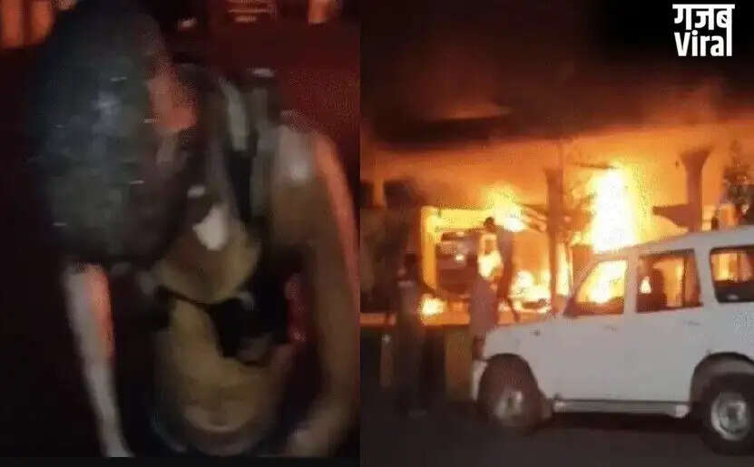 राजगढ़ में पेट्रोल पंप पर आग लगने से 13 लोग झुलसे, मंत्री ने किया घायलों से मुलाकात