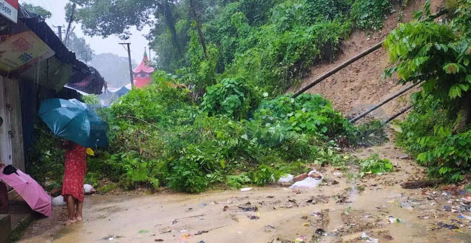 सिलचर में बारिश से बाढ़ की समस्या फिर से उभरी