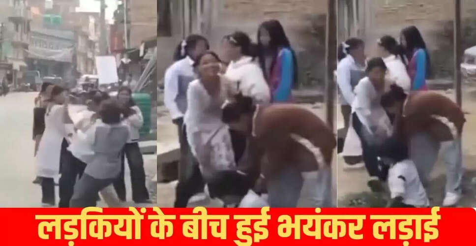 सोशल मीडिया पर वायरल हुआ लड़कियों का मजेदार झगड़ा
